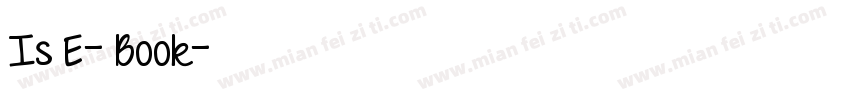 Is E- Book字体转换